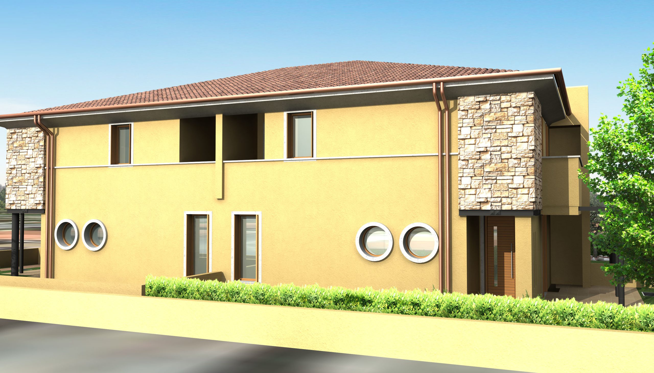 Quadrifamiliare Alesia_render4 Lovat Costruzioni a Mareno di Piave